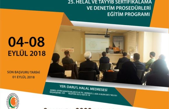 LOCAL HALAL AND TAYYIB CERTIFICATION AND AUDIT PROCEDURES TRAINING PROGRAM-4 – 8 September 2018